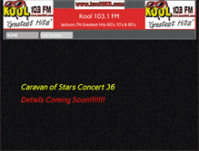 Tablet Screenshot of kool103.com